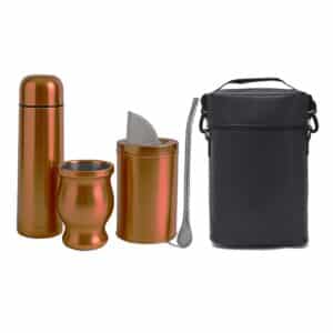 Set de Mate color Cobre con Bolso