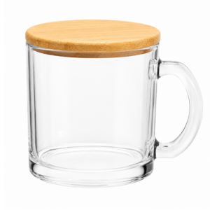 Mug Taza Vidrio con Tapa